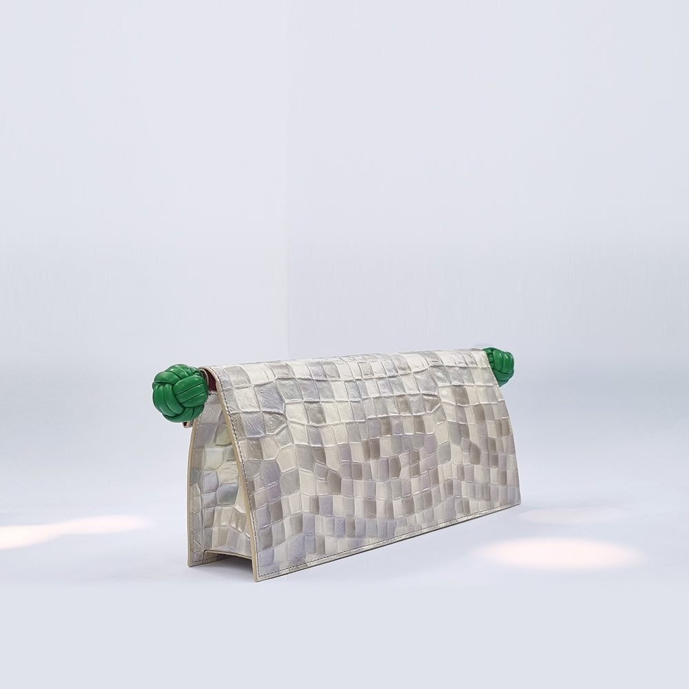 The Scroll Bag - Moonstone Leather