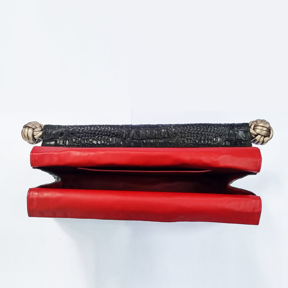 The Scroll Bag - Green Black