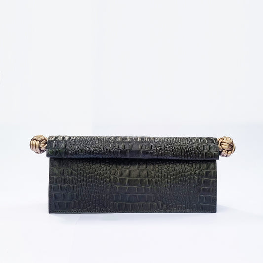 The Scroll Bag - Green Black