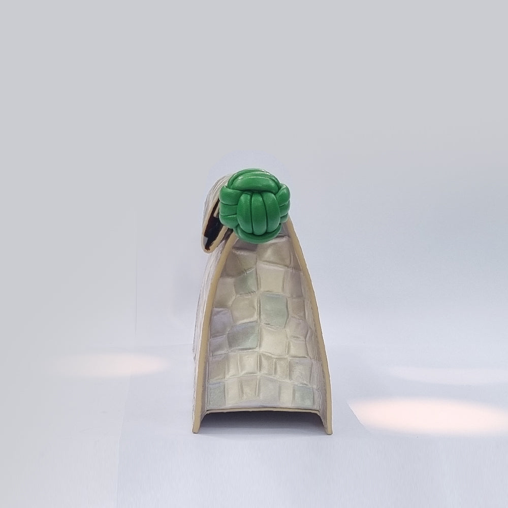 The Scroll Bag - Moonstone Leather