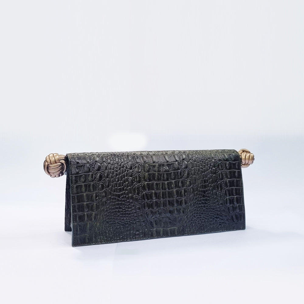 The Scroll Bag - Green Black