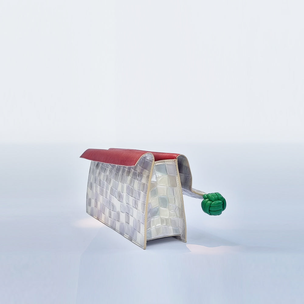 The Scroll Bag - Moonstone Leather
