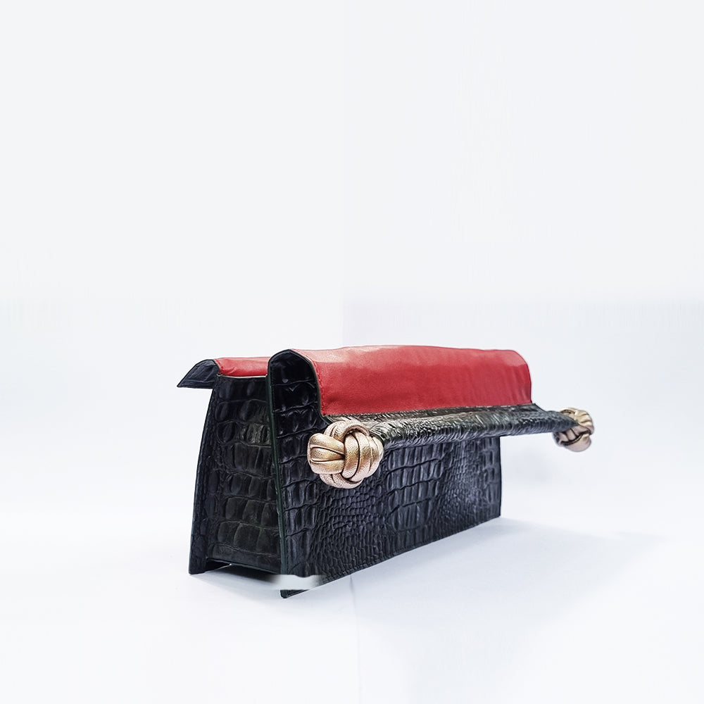 The Scroll Bag - Green Black