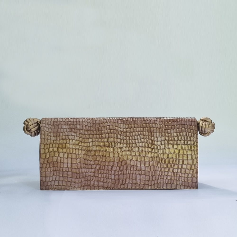 The Scroll Bag - Champagne Pink
