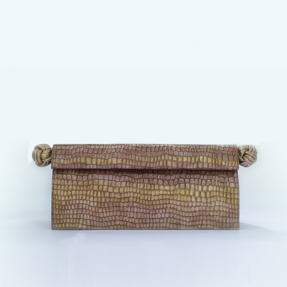 The Scroll Bag - Champagne Pink