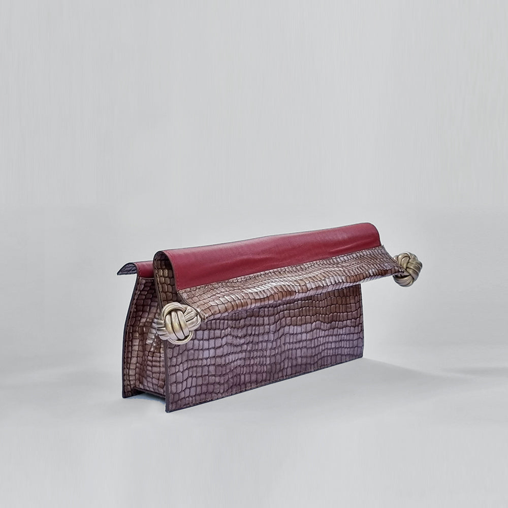 The Scroll Bag - Champagne Pink