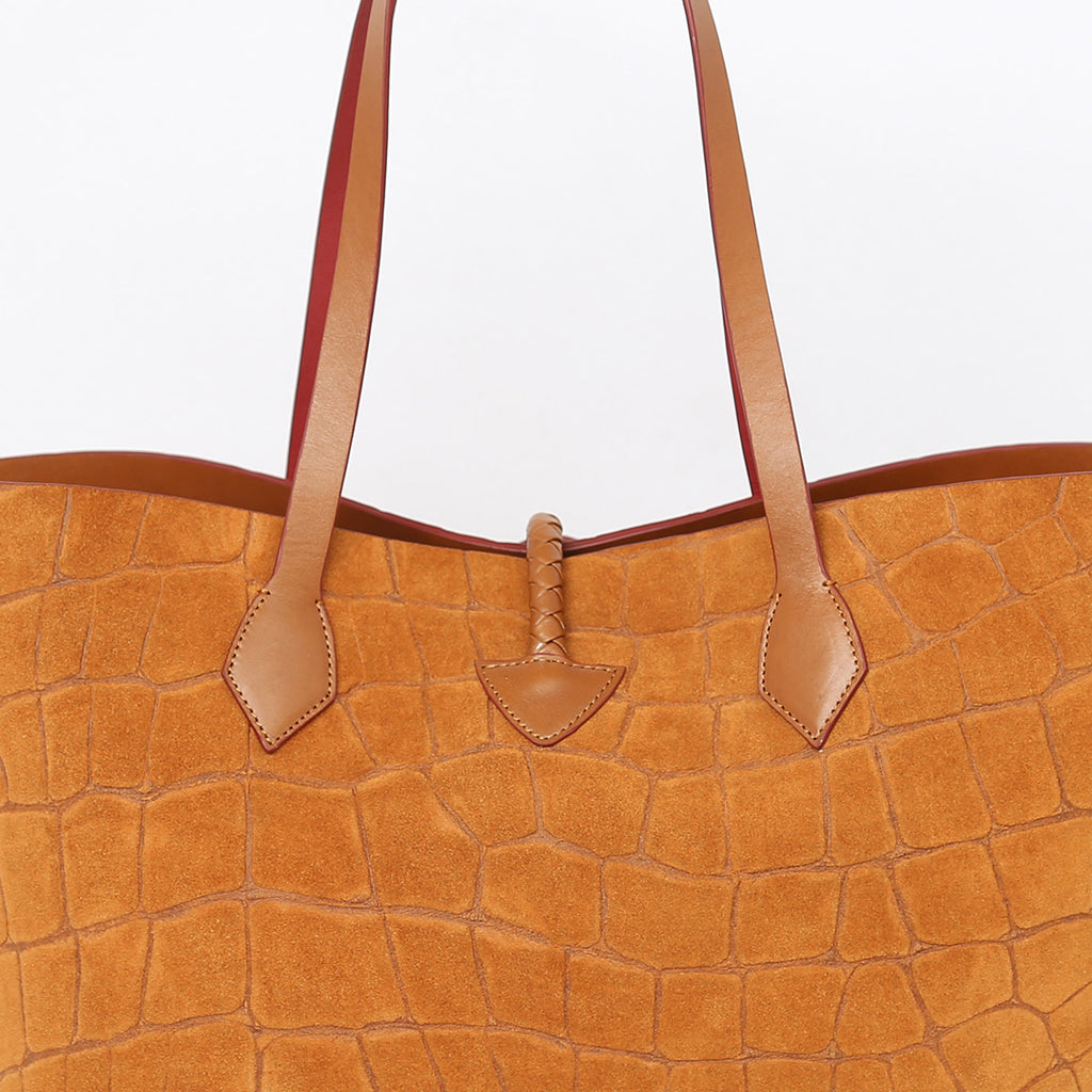 Ara Cognac Suede Tote